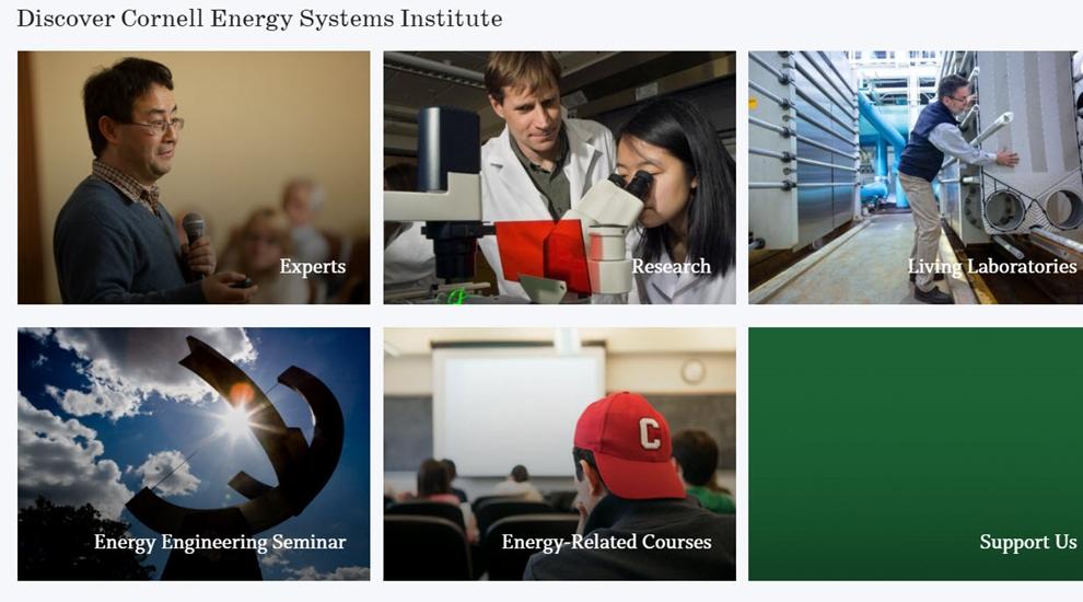 Discover Cornell Energy Systems Institute